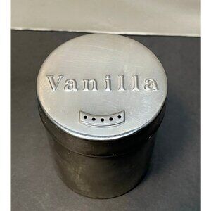 Vanilla 6 oz stainless steel shaker Table Craft kitchen table spices 1997